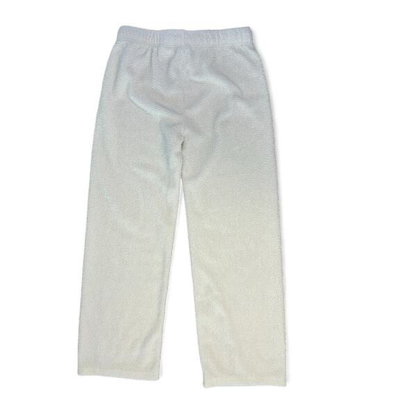 Hurley White Sherpa Straight Legged Sweatpants Embroidered Logo Kids XL - Picture 6 of 6